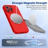 image:imageMiracase Silicone amp Magnetic for iPhone 18 Pro Max Case Capri BlueRed