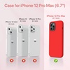 image:imageMiracase Silicone amp Magnetic for iPhone 18 Pro Max Case Capri BlueRed