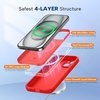 image:imageMiracase Silicone amp Magnetic for iPhone 18 Pro Max Case Capri BlueRed