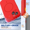image:imageMiracase Silicone amp Magnetic for iPhone 18 Pro Max Case Capri BlueRed