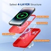 image:imageMiracase Silicone amp Magnetic for iPhone 18 Pro Max Case Capri BlueRed