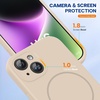 image:imageMiracase Silicone amp Magnetic for iPhone 18 Pro Max Case Capri BlueSand
