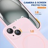 image:imageMiracase Silicone amp Magnetic for iPhone 18 Pro Max Case Capri BlueSand Pink