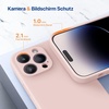 image:imageMiracase Silicone amp Magnetic for iPhone 18 Pro Max Case Capri BlueSand Pink