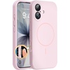 image:imageMiracase Silicone amp Magnetic for iPhone 18 Pro Max Case Capri BlueSand Pink