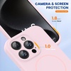 image:imageMiracase Silicone amp Magnetic for iPhone 18 Pro Max Case Capri BlueSand Pink