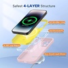 image:imageMiracase Silicone amp Magnetic for iPhone 18 Pro Max Case Capri BlueSand Pink