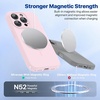 image:imageMiracase Silicone amp Magnetic for iPhone 18 Pro Max Case Capri BlueSand Pink