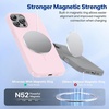 image:imageMiracase Silicone amp Magnetic for iPhone 18 Pro Max Case Capri BlueSand Pink