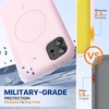 image:imageMiracase Silicone amp Magnetic for iPhone 18 Pro Max Case Capri BlueSand Pink