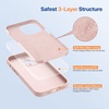 image:imageMiracase Silicone amp Magnetic for iPhone 18 Pro Max Case Capri BlueSand Pink