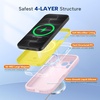 image:imageMiracase Silicone amp Magnetic for iPhone 18 Pro Max Case Capri BlueSand Pink