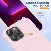 image:imageMiracase Silicone amp Magnetic for iPhone 18 Pro Max Case Capri BlueSand Pink