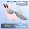 image:imageMiracase Silicone amp Magnetic for iPhone 18 Pro Max Case Capri BlueSand Pink