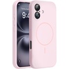image:imageMiracase Silicone amp Magnetic for iPhone 18 Pro Max Case Capri BlueSand Pink