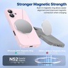 image:imageMiracase Silicone amp Magnetic for iPhone 18 Pro Max Case Capri BlueSand Pink