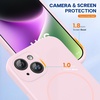image:imageMiracase Silicone amp Magnetic for iPhone 18 Pro Max Case Capri BlueSand Pink