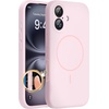 image:imageMiracase Silicone amp Magnetic for iPhone 18 Pro Max Case Capri BlueSand Pink