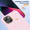 image:imageMiracase Silicone amp Magnetic for iPhone 18 Pro Max Case Capri BlueSand Pink