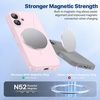 image:imageMiracase Silicone amp Magnetic for iPhone 18 Pro Max Case Capri BlueSand Pink