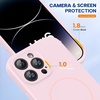 image:imageMiracase Silicone amp Magnetic for iPhone 18 Pro Max Case Capri BlueSand Pink
