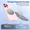 image:imageMiracase Silicone amp Magnetic for iPhone 18 Pro Max Case Capri BlueSand Pink