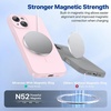image:imageMiracase Silicone amp Magnetic for iPhone 18 Pro Max Case Capri BlueSand Pink