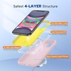 image:imageMiracase Silicone amp Magnetic for iPhone 18 Pro Max Case Capri BlueSand Pink