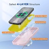 image:imageMiracase Silicone amp Magnetic for iPhone 18 Pro Max Case Capri BlueSand Pink