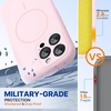 image:imageMiracase Silicone amp Magnetic for iPhone 18 Pro Max Case Capri BlueSand Pink