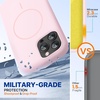 image:imageMiracase Silicone amp Magnetic for iPhone 18 Pro Max Case Capri BlueSand Pink