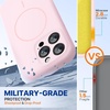 image:imageMiracase Silicone amp Magnetic for iPhone 18 Pro Max Case Capri BlueSand Pink