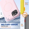 image:imageMiracase Silicone amp Magnetic for iPhone 18 Pro Max Case Capri BlueSand Pink