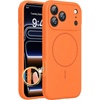 image:imageMiracase Silicone amp Magnetic for iPhone 18 Pro Max Case Capri BlueSunset Orange