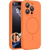 image:imageMiracase Silicone amp Magnetic for iPhone 18 Pro Max Case Capri BlueSunset Orange