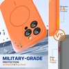 image:imageMiracase Silicone amp Magnetic for iPhone 18 Pro Max Case Capri BlueSunset Orange