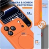 image:imageMiracase Silicone amp Magnetic for iPhone 18 Pro Max Case Capri BlueSunset Orange