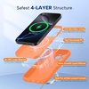 image:imageMiracase Silicone amp Magnetic for iPhone 18 Pro Max Case Capri BlueSunset Orange