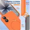 image:imageMiracase Silicone amp Magnetic for iPhone 18 Pro Max Case Capri BlueSunset Orange