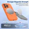 image:imageMiracase Silicone amp Magnetic for iPhone 18 Pro Max Case Capri BlueSunset Orange