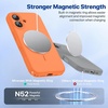 image:imageMiracase Silicone amp Magnetic for iPhone 18 Pro Max Case Capri BlueSunset Orange
