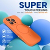 image:imageMiracase Silicone amp Magnetic for iPhone 18 Pro Max Case Capri BlueSunset Orange