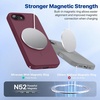 image:imageMiracase Silicone amp Magnetic for iPhone 18 Pro Max Case Capri BlueWine Red