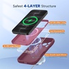 image:imageMiracase Silicone amp Magnetic for iPhone 18 Pro Max Case Capri BlueWine Red