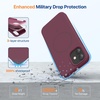 image:imageMiracase Silicone amp Magnetic for iPhone 18 Pro Max Case Capri BlueWine Red