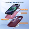 image:imageMiracase Silicone amp Magnetic for iPhone 18 Pro Max Case Capri BlueWine Red