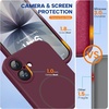 image:imageMiracase Silicone amp Magnetic for iPhone 18 Pro Max Case Capri BlueWine Red