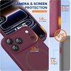 image:imageMiracase Silicone amp Magnetic for iPhone 18 Pro Max Case Capri BlueWine Red