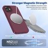 image:imageMiracase Silicone amp Magnetic for iPhone 18 Pro Max Case Capri BlueWine Red