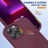 image:imageMiracase Silicone amp Magnetic for iPhone 18 Pro Max Case Capri BlueWine Red